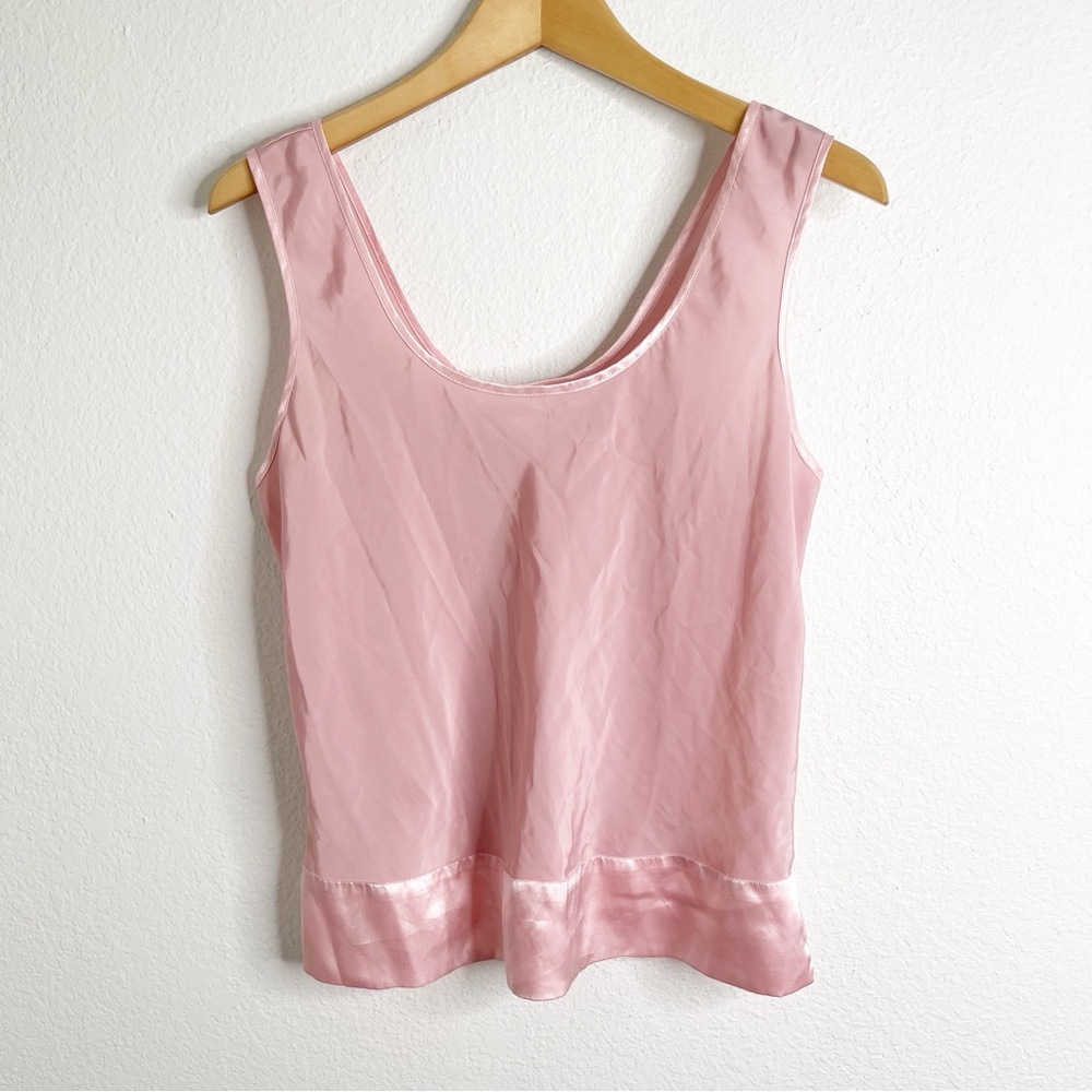 Victorias Secret Vintage Pink Tank Top Sleep Shirt Size Small